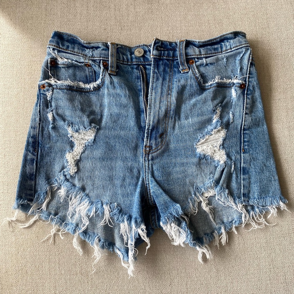 A&F High Rise Mom Shorts S25